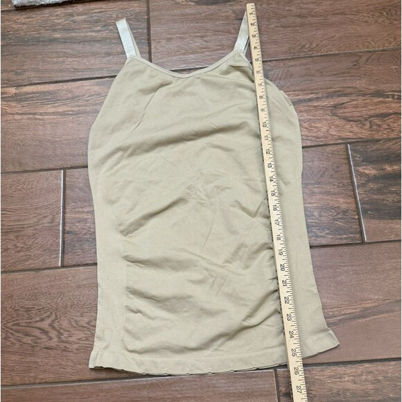 Ultra Teeze Maternity Beige Tan Tank Top One Size Lightweight Soft Stretchy - Picture 3 of 5